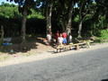 Local boys selling fruit on the Queens Road to Suva