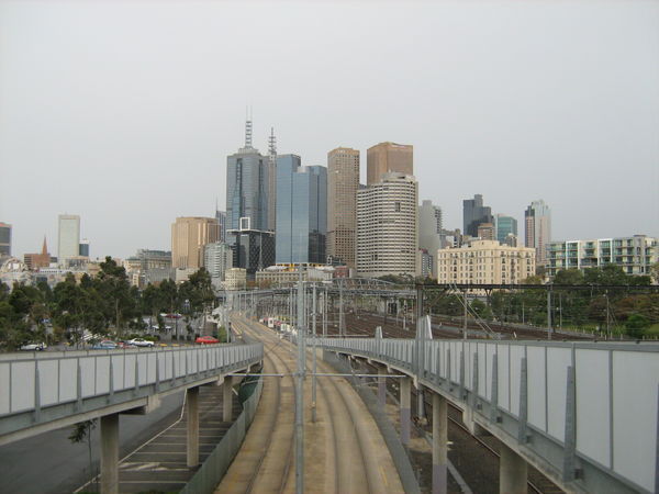 View from the MCG of Melbourne CBD