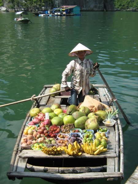 Floating fruit stall
