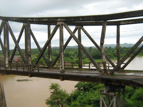 Bridge bombed during the war by the Viet Cong
