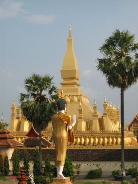 Buddha and Pha That Luang