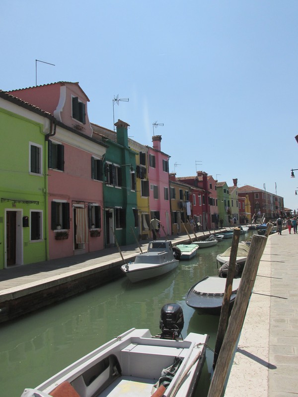 A Typical Street on Burano.