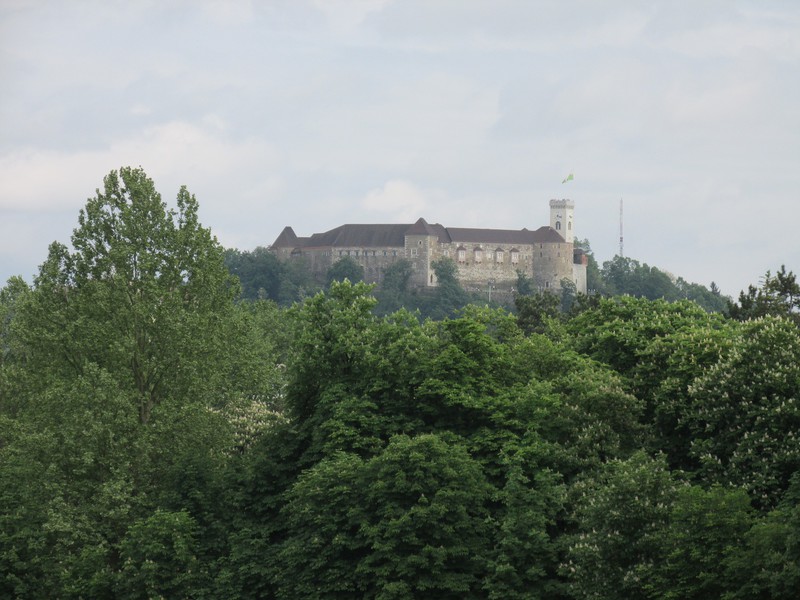 The castle as seen from Tivoli Park.