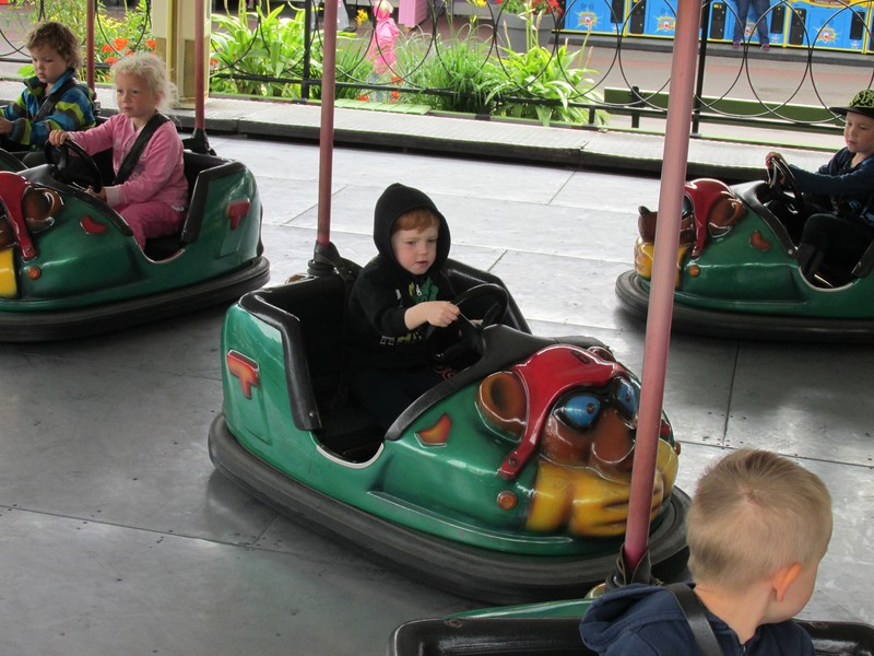 Driving practice on the (slow motion) bumper cars.