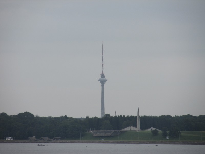The Tallinn TV Tower sticks out much like the SkyTower in Auckland.