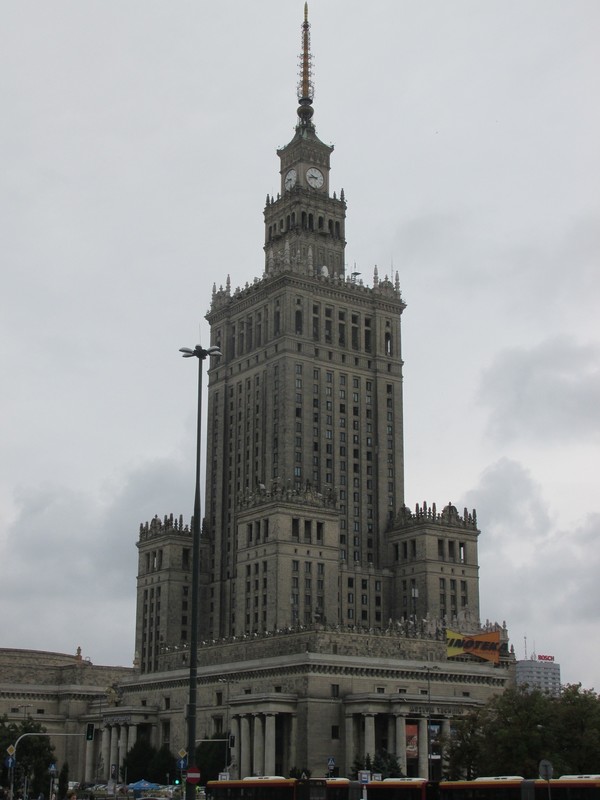 Downtown Warsaw. This building houses a museum and the Tourist Info office.