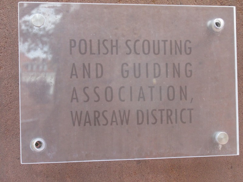 Plaque on a statue at the edge of the Old Town. The statue is the next photo.
