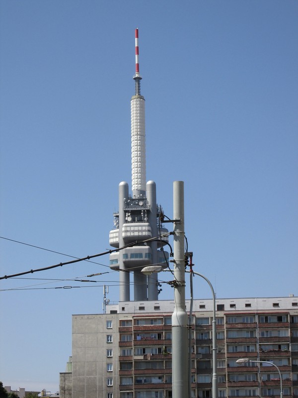 The Zizkov Communication Tower - a farewell gift from the Communists. It often features on lists of world's ugliest buildings.