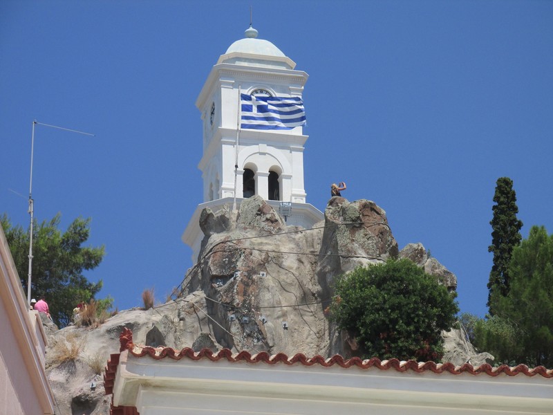 Clock tower on Poros.