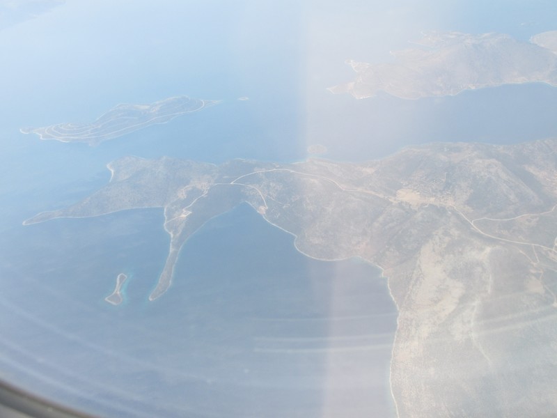 Final look at Greece from the plane.