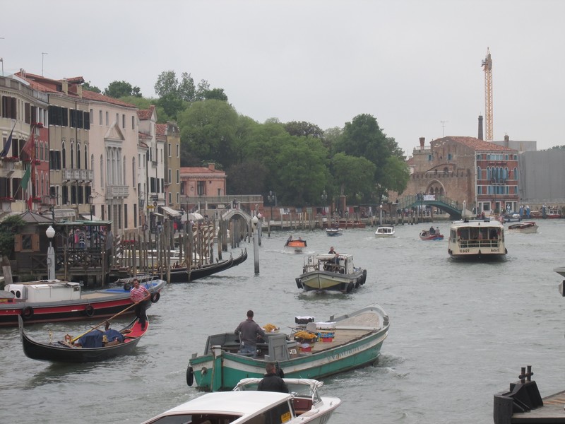 We loved the hustle and bustle of the Grand Canal in Venice.