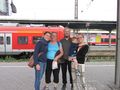 With Lara and Lisa at Würzburg Hbf. Final train journey of the holiday!