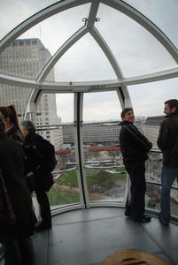 Inside the London Eye capsule