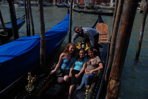 All of us, on the gondola with Andrea!