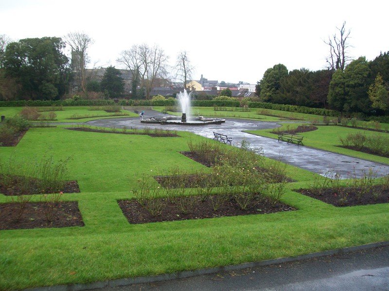 The rose garden at Kilkenny Castle