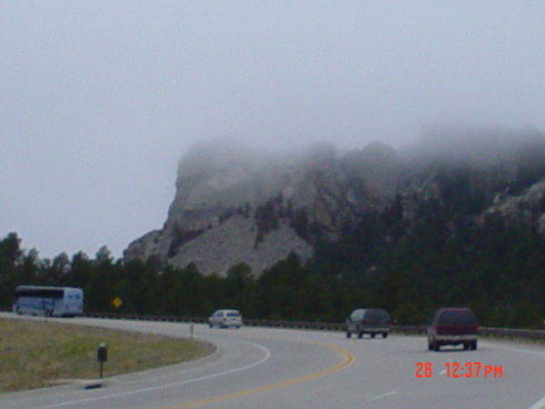 Mount Rushmore...too bad it was foggy