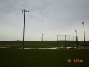 The infamous Field of Dreams diamond