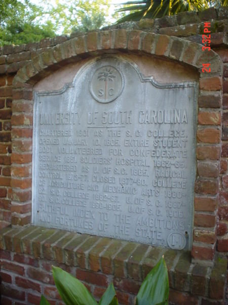 Founding of USC sign
