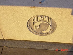Cool emblem POW/KIA monument