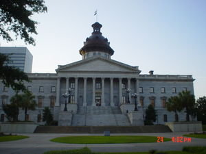 Back view of the State House