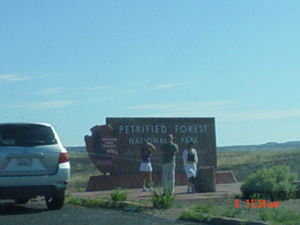 Petrified forest entrance