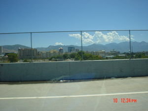 downtown Salt Lake City  from interstate