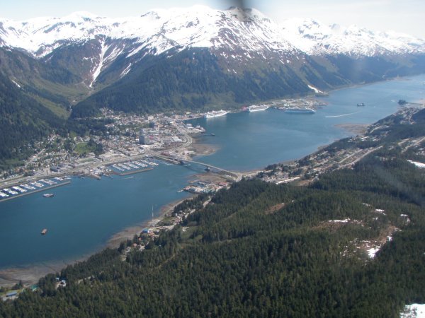 Gastineau Channel from the air