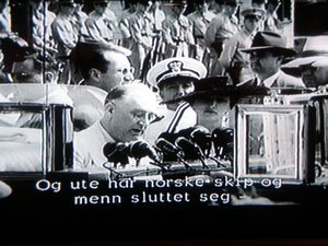 FDR?!? English vid broadcasting with Norwegian subtitles