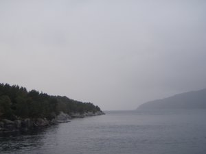 Shots of the fjord from the ferry