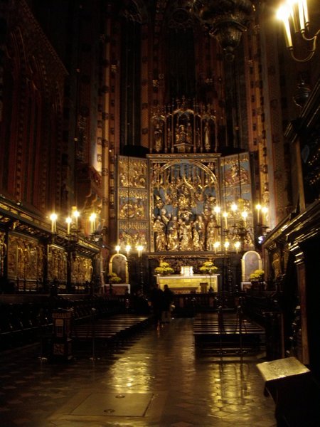 The famous altar for St. Mary