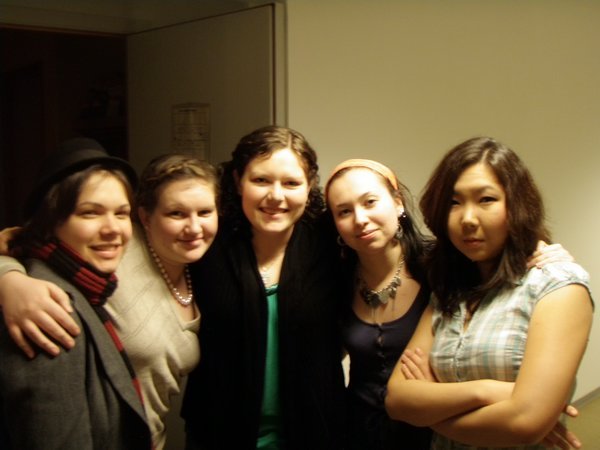 Our Russian family - Nastya, D, Me, Anna, and Anya