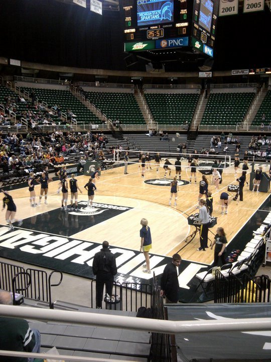 MSU Volleyball at the Breslin Center