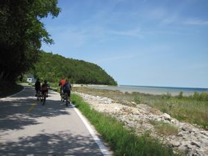 Biking the island