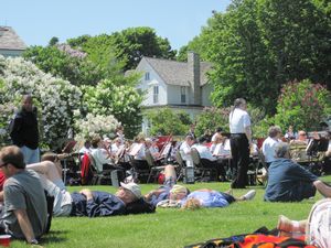Orchestra playing a concert for the Lilac Festival