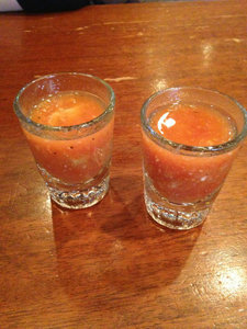 Oyster Shooters at Pearlz Oyster Bar
