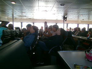 Family on the ferry