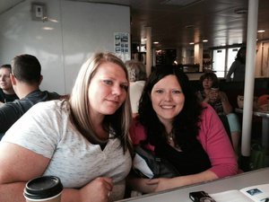 April and I on the ferry