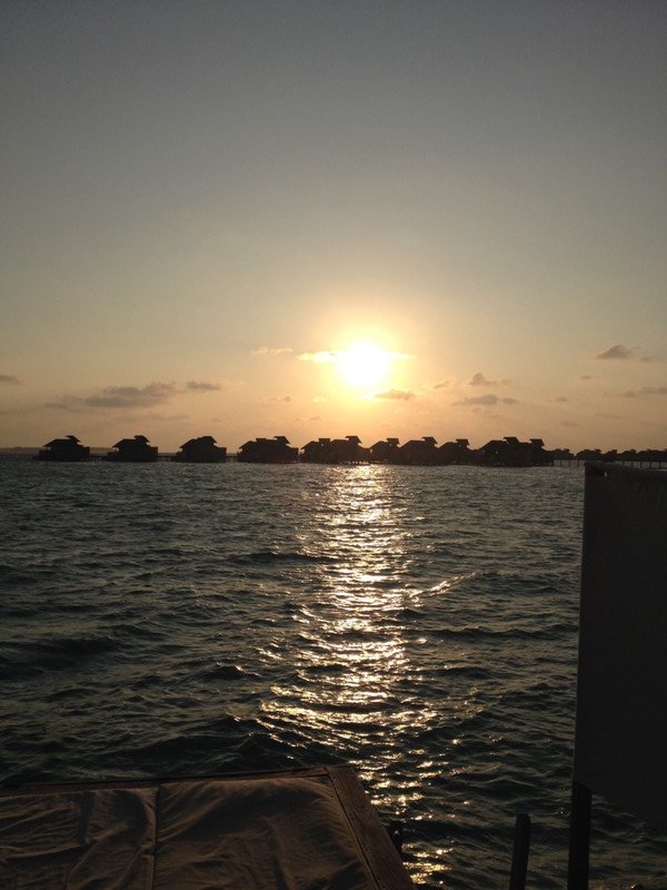 Sunrise over The Maldives
