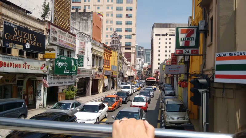 typical street in KL