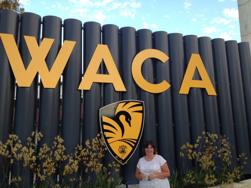 Fran at the WACA 