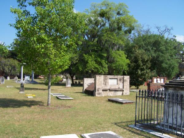 The cemetery in Savannah