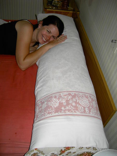 The super, super long pillow
