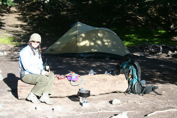 KJ at the second campsite