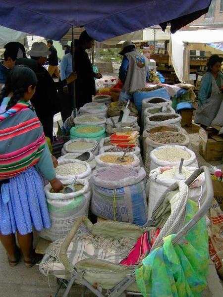 The different grains available at the market