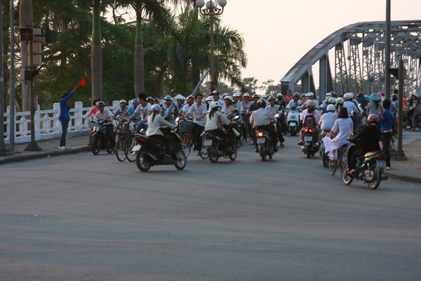 motorbikes in Hue