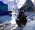 Ice Sculpture at 'Ice on Whyte'