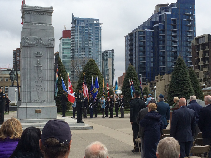 The Anzac Day memorial service in Calgary