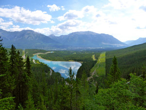 View of Canmore from Grassi Lakes