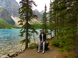 Chilling at Moraine Lake