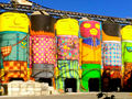 The 6 Silos transformed by street artists in Graville Island